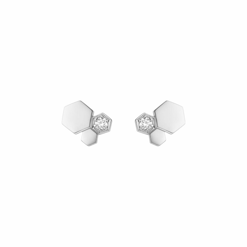 Chaumet Bee My Love earrings in white gold and diamonds