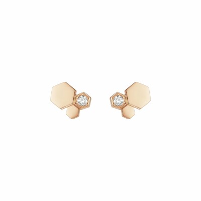 Boucles d'oreilles Chaumet Bee my love en or rose