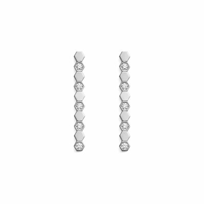 Boucles d'oreilles Chaumet Bee My Love en or blanc et diamants