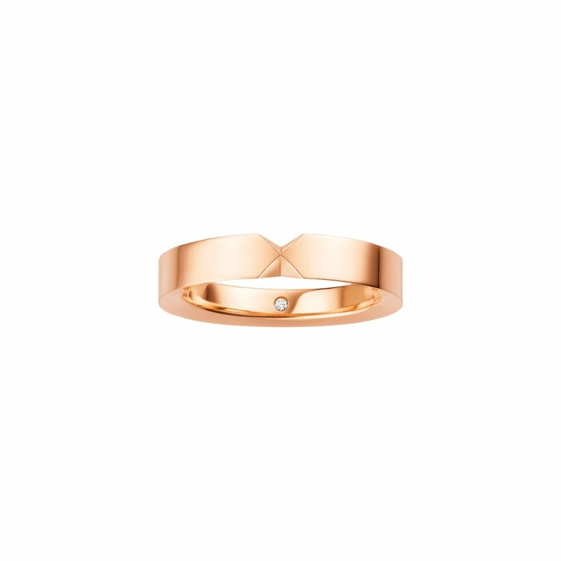 Chaumet Triomphe de Chaumet wedding ring, rose gold, diamond