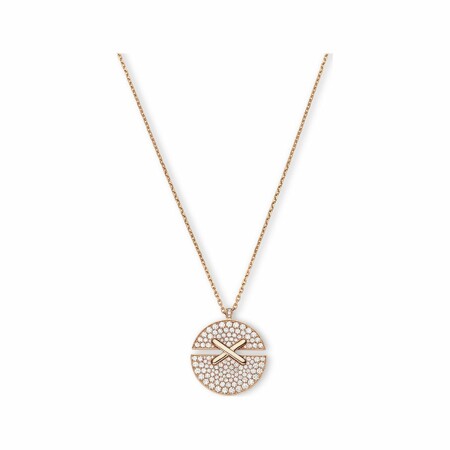 Chaumet Jeux de Liens Harmony large model pendant, rose gold, diamonds