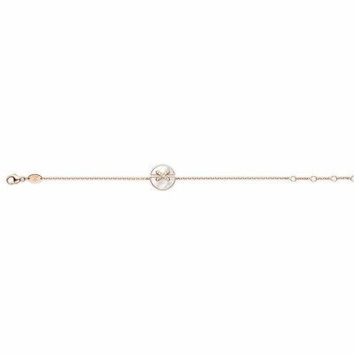 Bracelet Chaumet Jeux de Liens Harmony en or rose, diamants et nacre