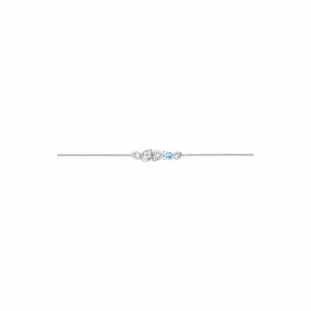 Chaumet Joséphine Ronde d’Aigrette bracelet, white gold, aquamarine, diamond