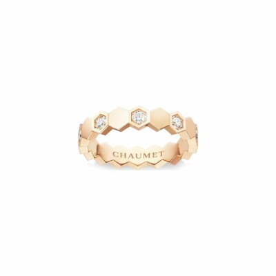 Chaumet Bee de Chaumet ring, rose gold, diamonds