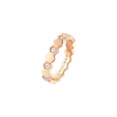 Chaumet Bee de Chaumet ring, rose gold, diamonds