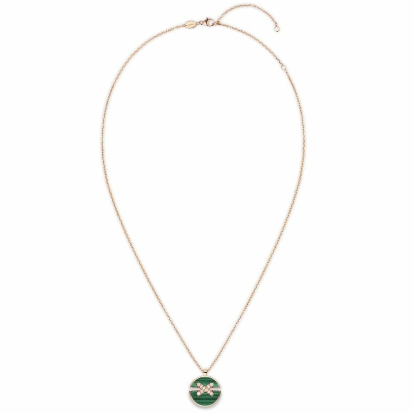 Collier pendentif moyen LV, or blanc et diamants - Catégories de luxe, Joaillerie Q93670