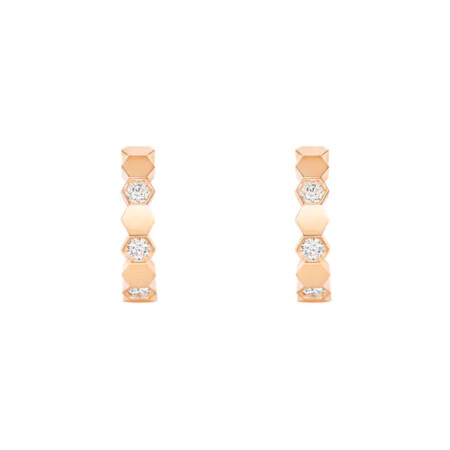 Chaumet Bee My Love hoop earrings, rose gold and diamonds