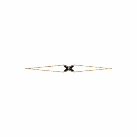 Chaumet Jeux de Liens bracelet, rose gold, onyx, diamond