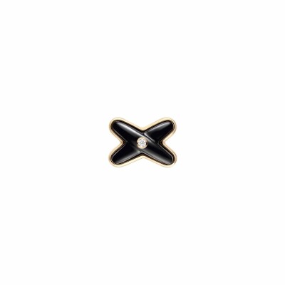 Chaumet Jeux de Liens single earring, rose gold, onyx, diamond