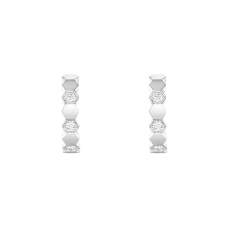 Chaumet Bee My Love hoop earrings, white gold and diamonds