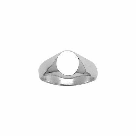 Chevalière ovale 10x08 argent