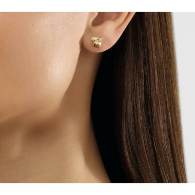 Mono boucle d'oreille Chaumet Bee de Chaumet en or jaune et diamant