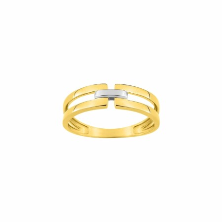 Bague en or jaune, or blanc