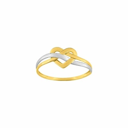 Bague en or jaune et or blanc