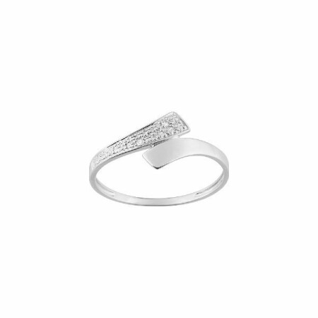 Bague en or blanc et diamants de 0.012ct