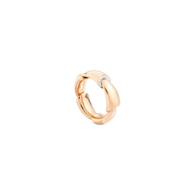 Bague Vhernier Calla Media en or rose et diamants