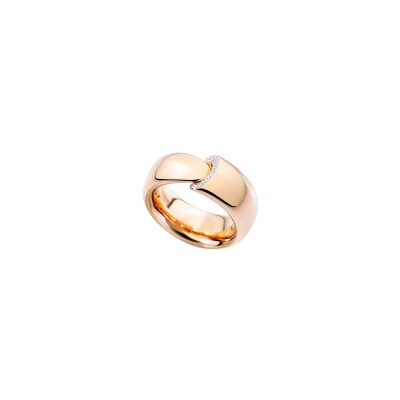 Bague Vhernier Calla The One en or rose et diamants