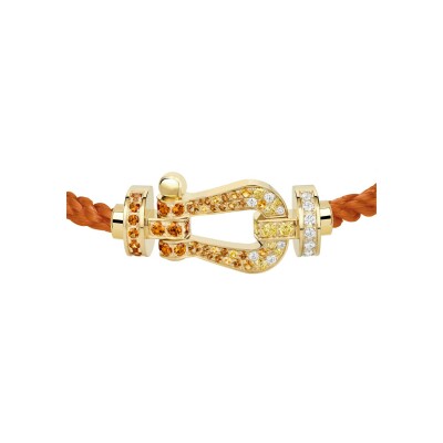 FRED Force 10 bracelet, yellow gold, colored stones