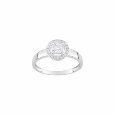 Bague en or blanc et diamants de 0.046ct