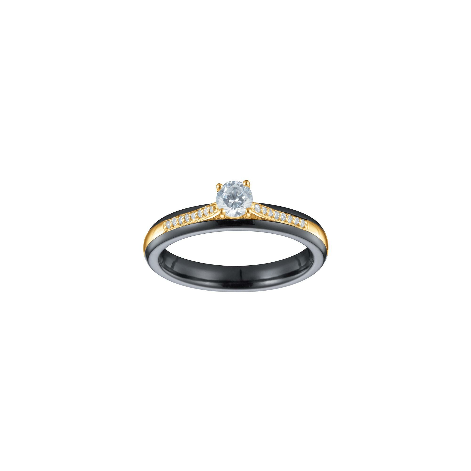 Achat Bague Ceranity en plaqu or c ramique et oxydes de zirconium