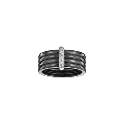 Bague Ceranity en céramique et argent