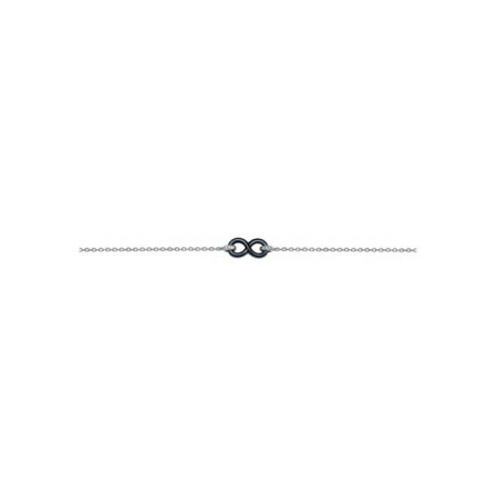 Bracelet infini Ceranity en céramique, argent et oxyde de zirconium