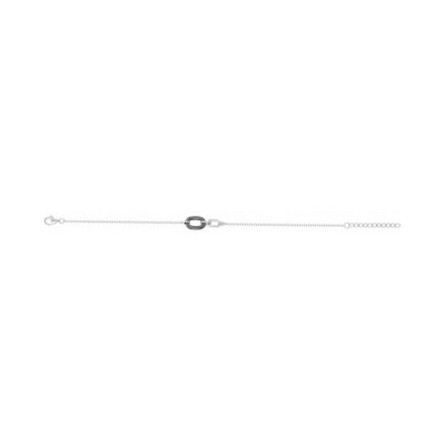 Bracelet Ceranity en argent et oxyde de zirconium - 16+3cm