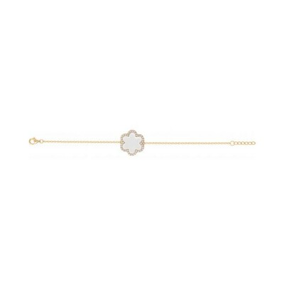 Bracelet Ceranity en plaqué or, céramique et oxydes de zirconium