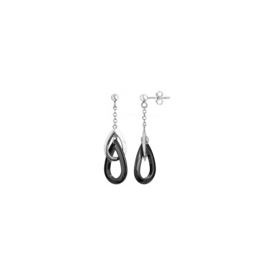 Boucles d'oreilles Ceranity en céramique et argent