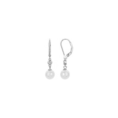 Boucles d'oreilles Ceranity en argent et céramique