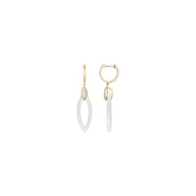 Boucles d'oreilles Ceranity en plaqué or et oxyde de zirconium