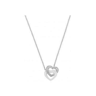 Collier coeur Ceranity en céramique et argent