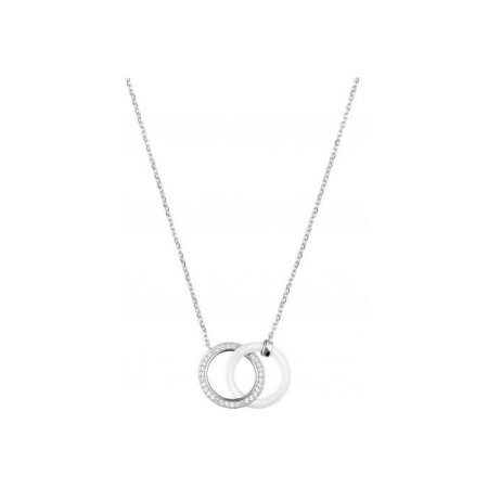 Collier Ceranity en céramique, argent et oxyde de zirconium