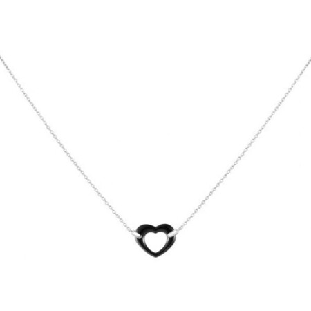 Collier coeur Ceranity en céramique et argent