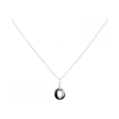 Collier Ceranity en céramique, argent et oxyde de zirconium