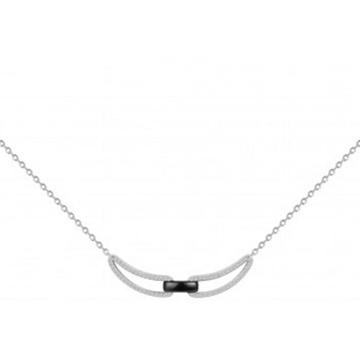 Collier Ceranity en céramique, argent et oxyde de zirconium