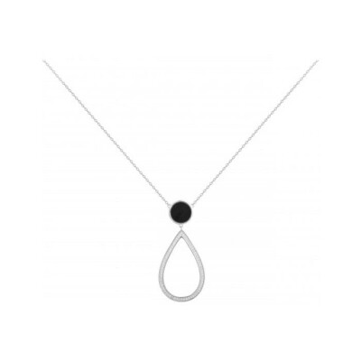 Collier Ceranity en céramique, argent et oxyde de zirconium