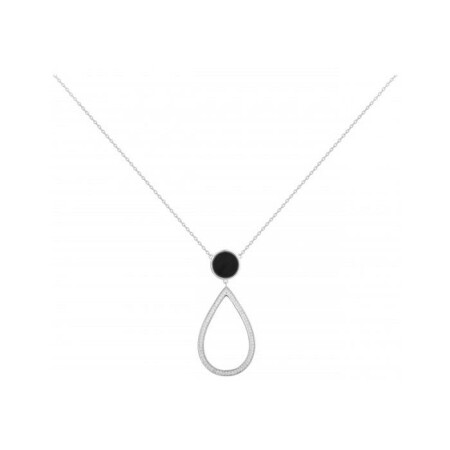 Collier Ceranity en céramique, argent et oxyde de zirconium