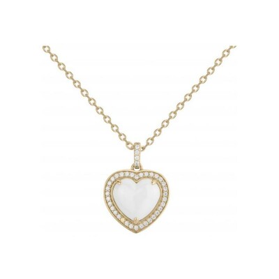 Collier Ceranity en plaqué or, céramique et oxyde de zirconium