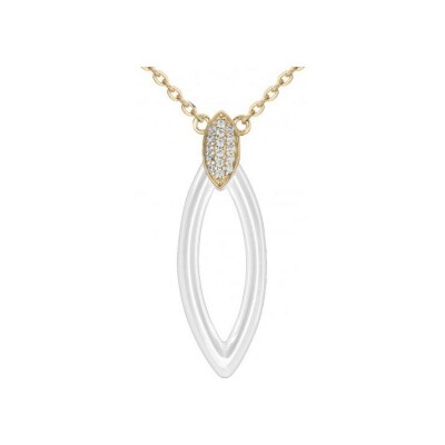 Collier Ceranity en plaqué or et oxyde de zirconium