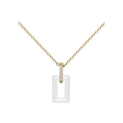 Collier Ceranity en plaqué or et oxyde de zirconium