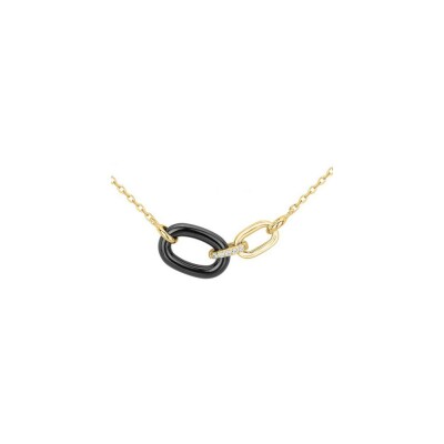 Collier Ceranity en plaqué or et oxyde de zirconium - 42+3cm