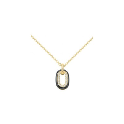 Collier Ceranity en plaqué or et oxyde de zirconium - 42+3cm