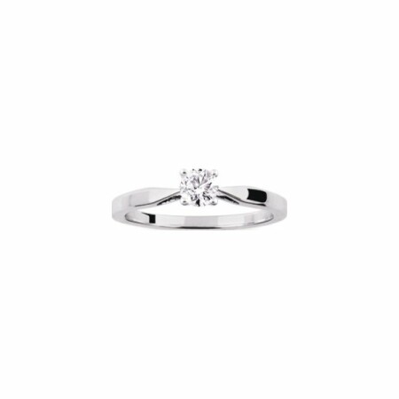 Solitaire en or blanc et diamant de 0.30ct