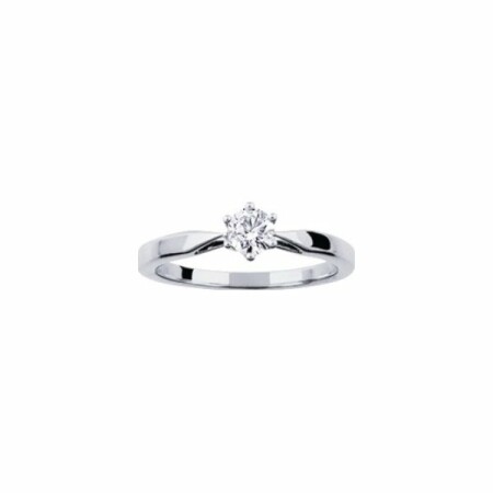 Solitaire en or blanc et diamant de 0.30ct