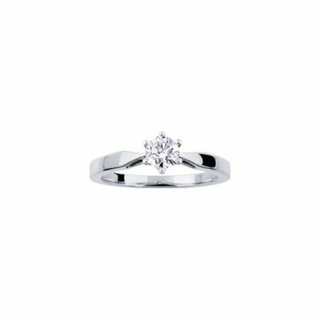 Solitaire en or blanc et diamant de 0.40ct