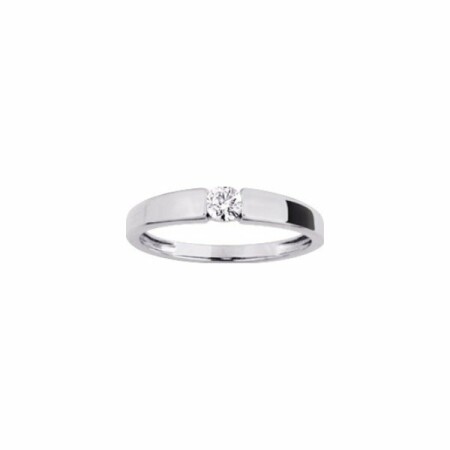 Solitaire en or blanc et diamant de 0.23ct