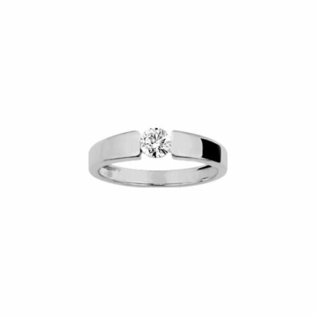 Solitaire en or blanc et diamant de 0.30ct