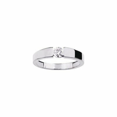 Solitaire en or blanc et diamant de 0.35ct