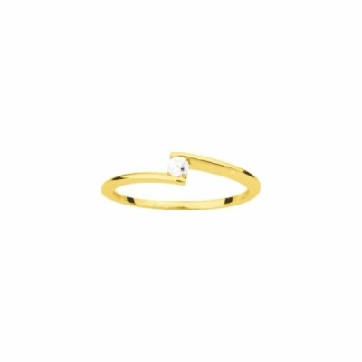 Solitaire en or jaune et diamant de 0.06ct